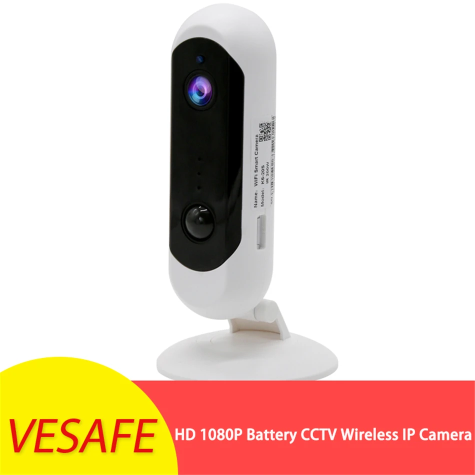 

HD 1080P Battery CCTV Wireless IP Camera Infrared Night Version PIR M-otion Detection 120° Home WIFI Camera Baby Monitors