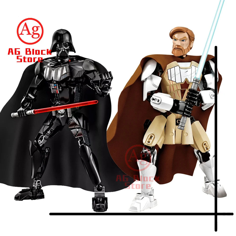 

lepinblocks king Compatible Legoed Star Plan Wars Buildable Building Block Stormtroopering Darth Vader Kylo Boba Jango Fett Toys