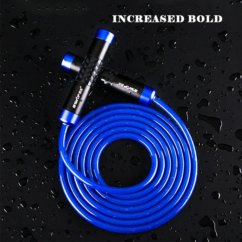 

Speed Jump Rope Ball Bearing Aluminum-bearing Handle Sport Skipping Solid PVC Cable Fitness Equipment Fitness Boxing Lose Weight