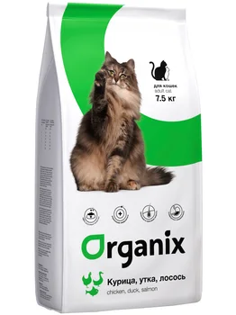 

ORGANIX ORGANIX ADULT CAT CHICKEN, DUCK & SALMON for adult cats with chicken, duck and salmon