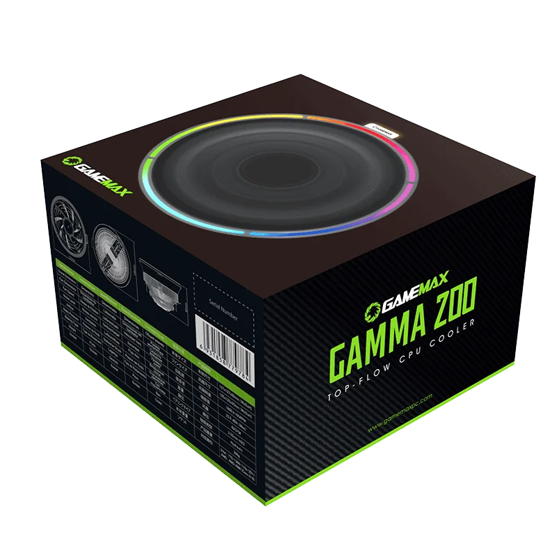 Кулер для процессора GameMax RGB кулер охлаждения ЦП 3pin 4pin PWM Intel LGA 775 115x1366 AMD AM3 AM4 ПК