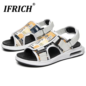 

New Trend Beach Sandals For Men Brand Designer Casual Mens Sandals Non-Slip Outdoor Men Walking Shoes Fashion Slippers Men