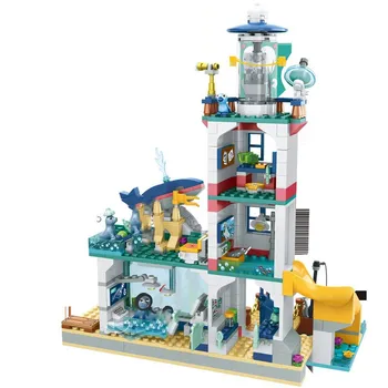 

602pcs Friends Lighthouse Rescue Center Building Block Brick Compatible Girls 41380 Toys for Children Gifts