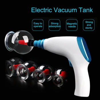 

Electric Vacuum Suction Cupping Set Lymph Drainage Pain Relief Massage Therapy Kit Health99