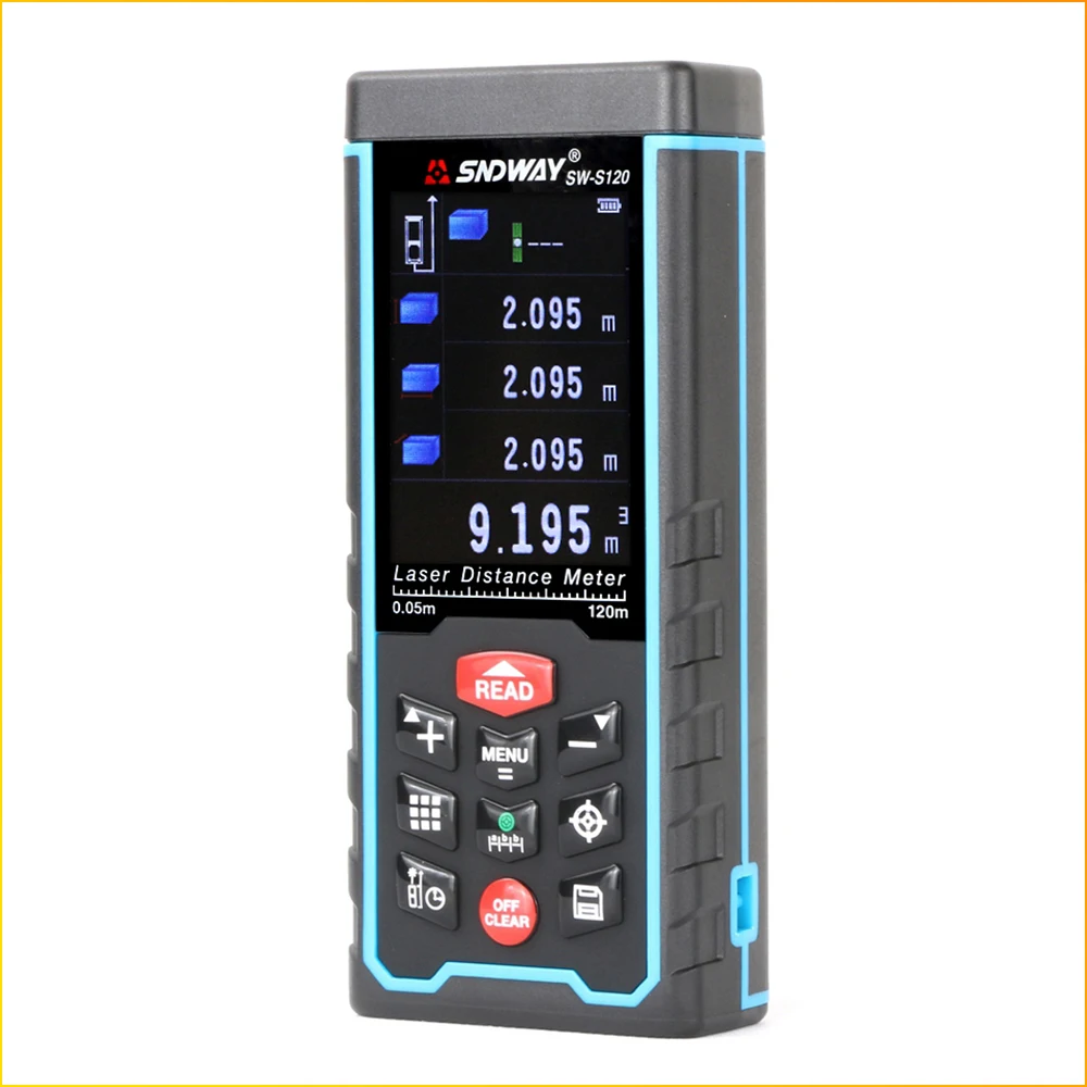 US $46.19 SNDWAY Laser Distance Meter Tape Measure Digital Camera Function Laser Range Finder Tape Angle Tool Laser Rangefinder