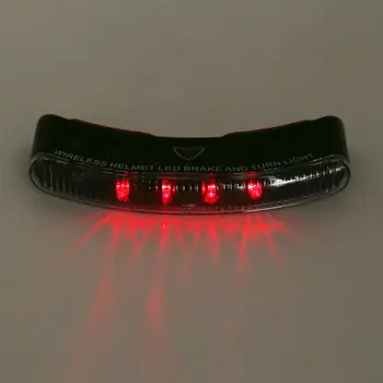 

Set Helmet Brake Light Accessories Motorcycle Black ABS DC 12V Indicator