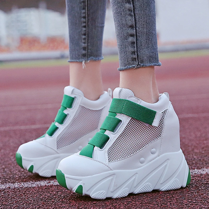 ladies heeled trainers