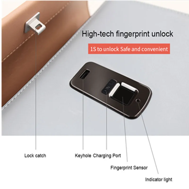 Fipilock FL-V5 отпечаток пальца кожаные сумки Смарт Противоугонная женская сумка повседневная женская сумка на плечо женская большая Bolsos