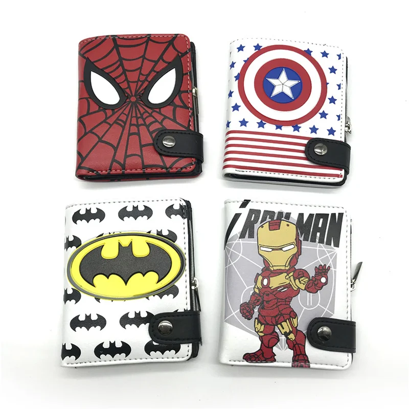 

Men wallets Hasp Batman game of thrones attack on titan luffy Pokemon Captain America Naruto anime wallet card purse new
