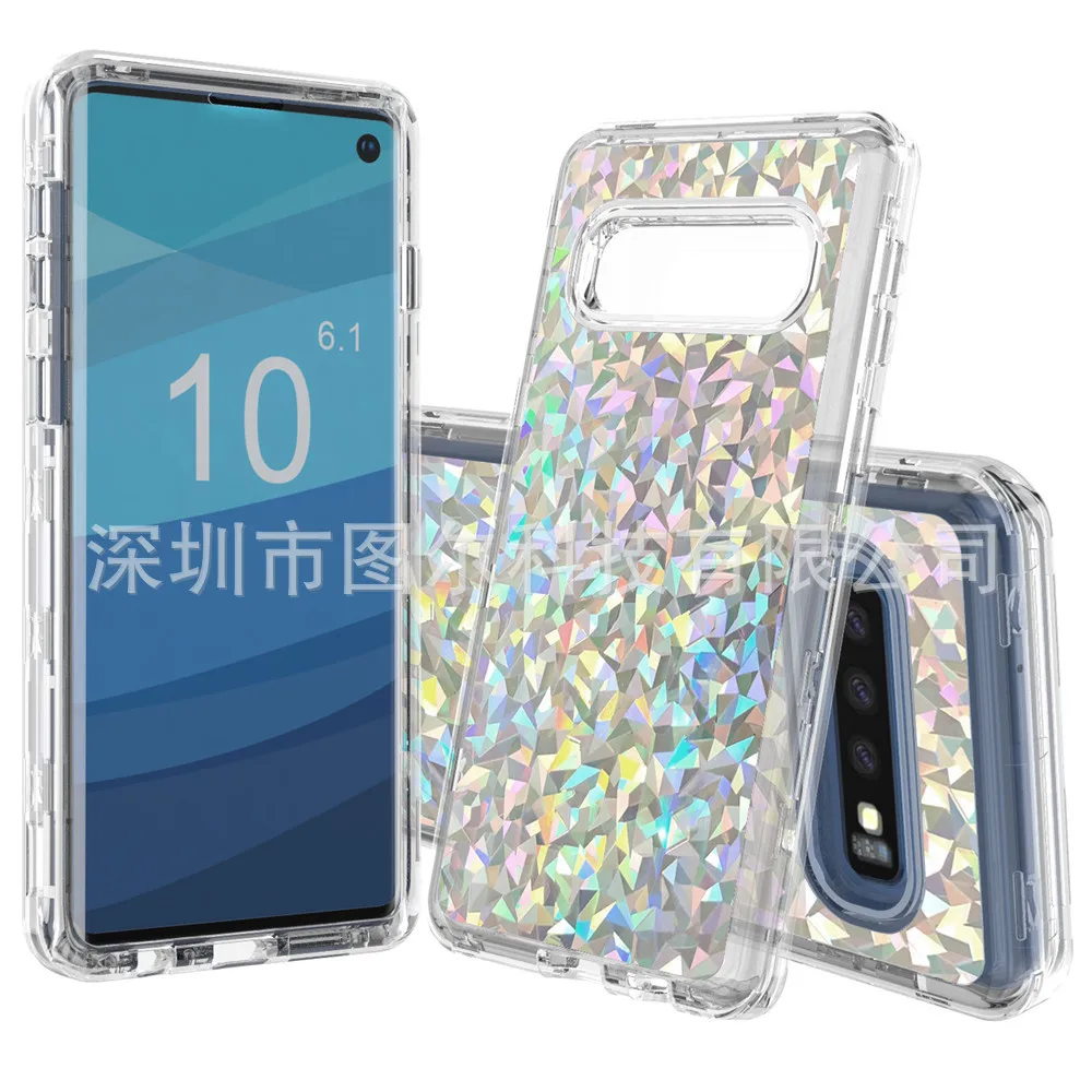Стиль SAMSUNG S10 plus чехол для телефона Три в одном ТПУ+ ПК эпоксидный ударопрочный защитный чехол применимый S10e