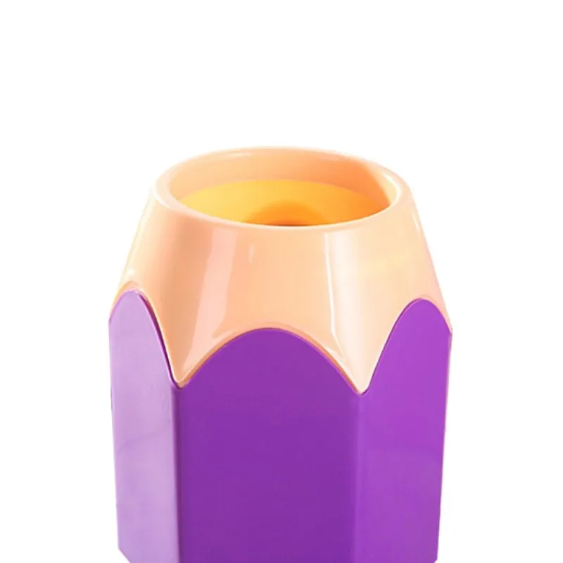 5pcs/set Pencil Shape Pen Holder Funny Pencil Pot Makeup Brush Holder Stationery Storage Organizer Desk Tidy Container