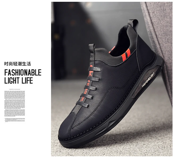 Осенняя новая стильная мужская повседневная спортивная обувь на плоской подошве для вождения Модные Лоферы удобная мужская обувь 8893