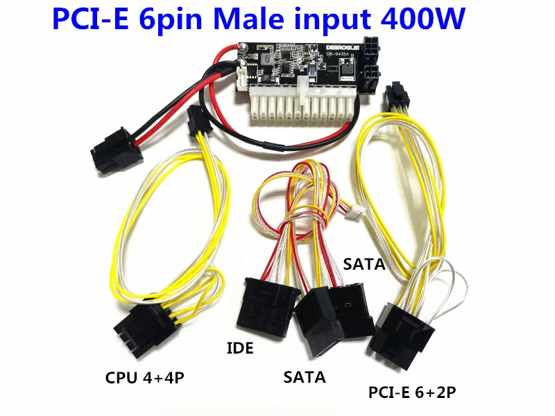 alimentação para pc dc 12v 24pin pico