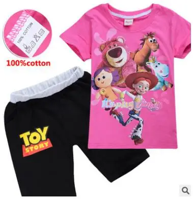 Одежда для маленьких мальчиков футболка с принтом «Toy story 4 Buzz and Woody» Детская Футболка топы для девочек+ джинсы наборы свитшотов, Рождественский наряд - Цвет: s0596-8488