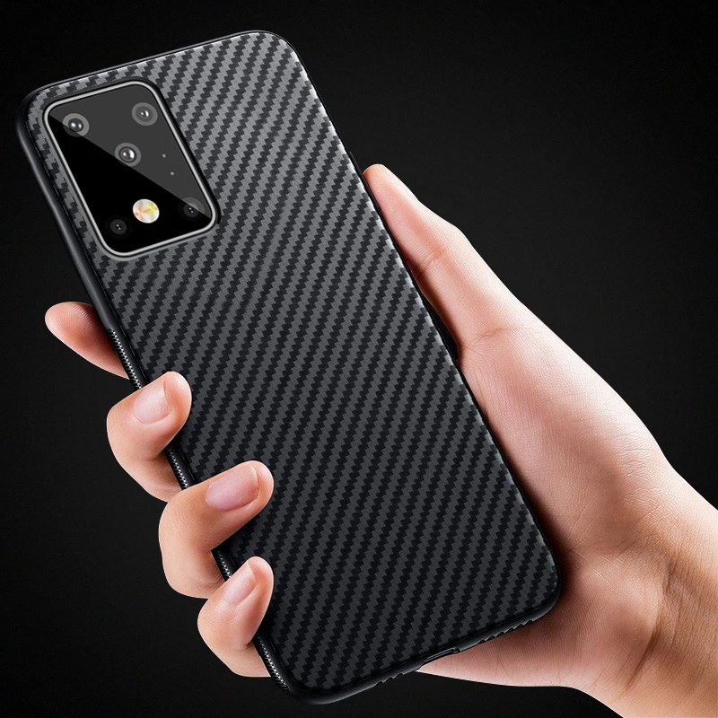 In Fibra Di Carbonio Caso Antiurto Per Samsung S20 Fe S21 Note20 Ultra S10Plus A50 A51 A71 A52 A72 A32 Morbido Tpu Opaco Sottile Armatura Copertura