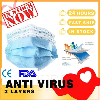 

100 pcs 5 Couches Masque De Protection Masque kn95 masques anti pollution poussière guantes latex détachable anti virus masques