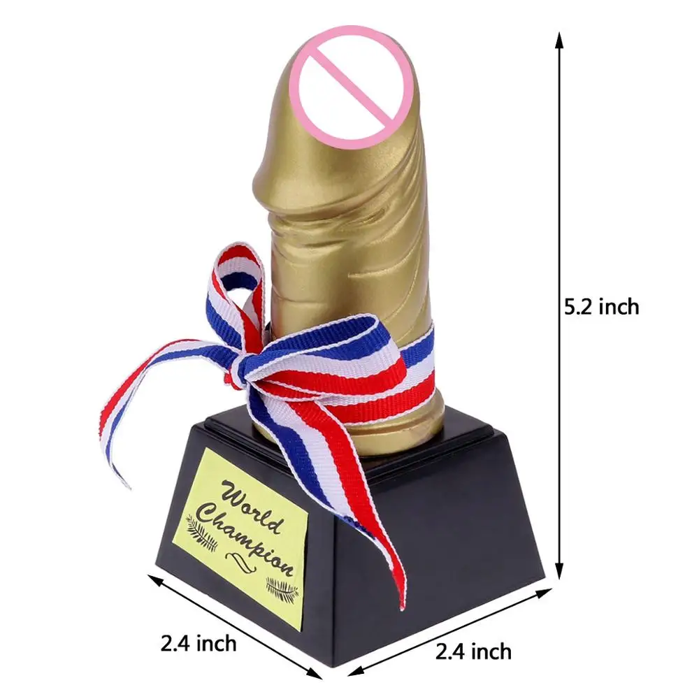 Creative Novelty Golden Hen Stag Party Trophy Funny Prop Accessories Toys for Bachelor Party