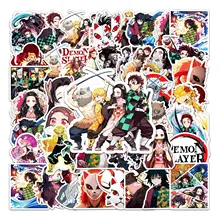 

10/50PCS Anime Demon Slayer Cartoon Boy Toy Graffiti Suitcase Notebook Skateboard Mobile Phone Stickers Decoration Wholesale