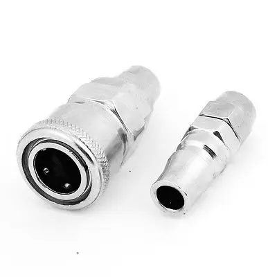 

2 in 1 Silver Tone SP40 Socket PR20 Plug Quick Release Connector Adapter Sets