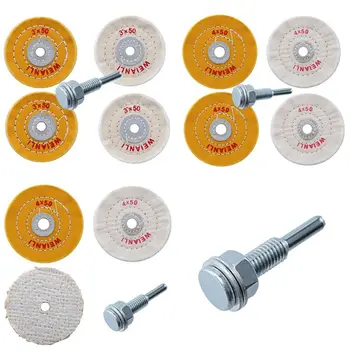 

Cloth Buffing Wheel Grinder Polishing Pad 3\" 4\" Buffer Cleaning Abrasive Tools