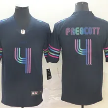 Мужской костюм Даллас#4 дак Прескотт#21 Ezekiel Elliott#88 Dez Bryant#82 Jason Witten#22 Smith#50 Sean Lee сшитая ковбойская футболка