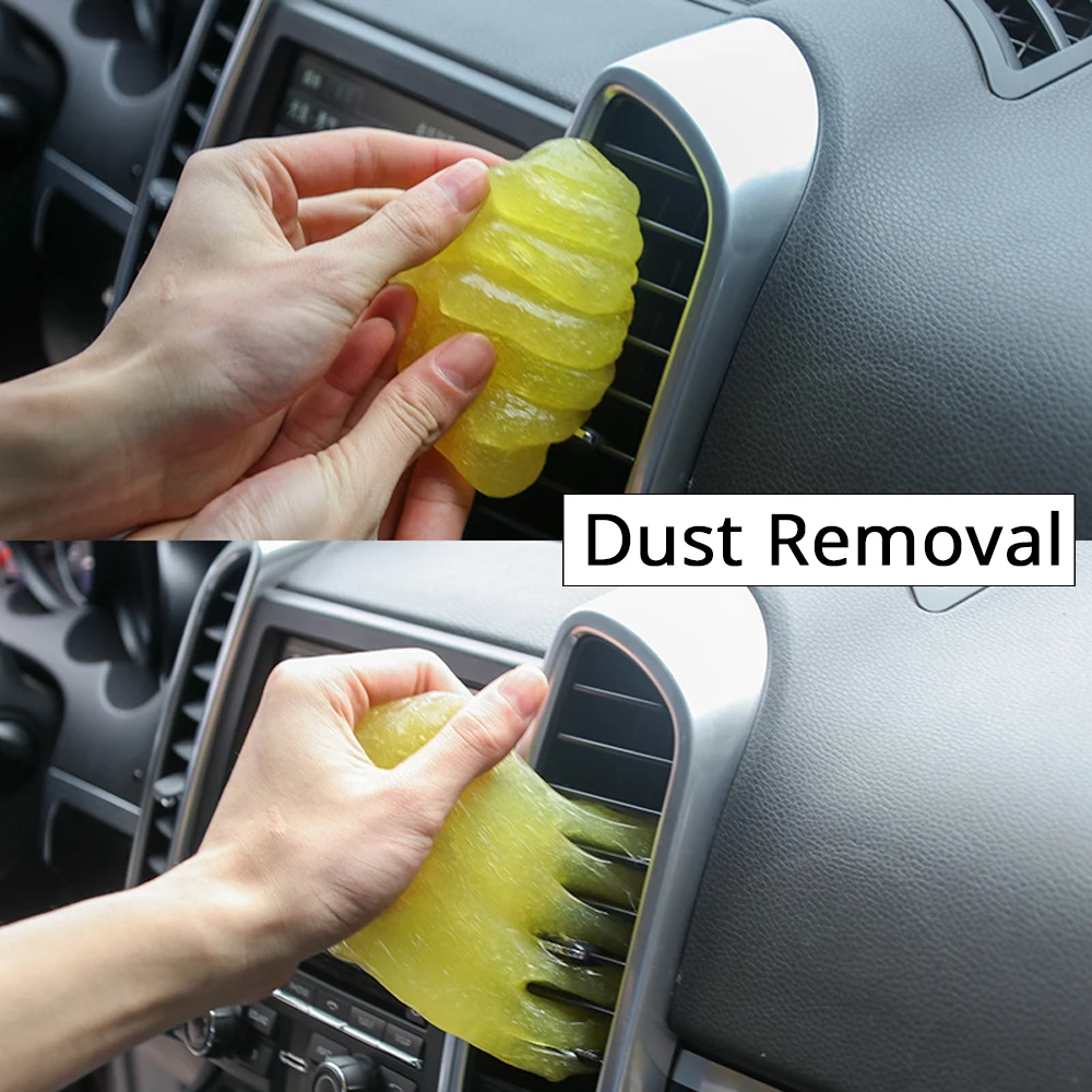 

Car Cleaning Soft Plastic Multi-function Car Air Conditioning Air Outlet Dusting Soft Mud for BMW F10 F30 E60 Lexus Glue Sticker