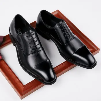 

Cross border 2020 new Japanese first leather business suit leather shoes