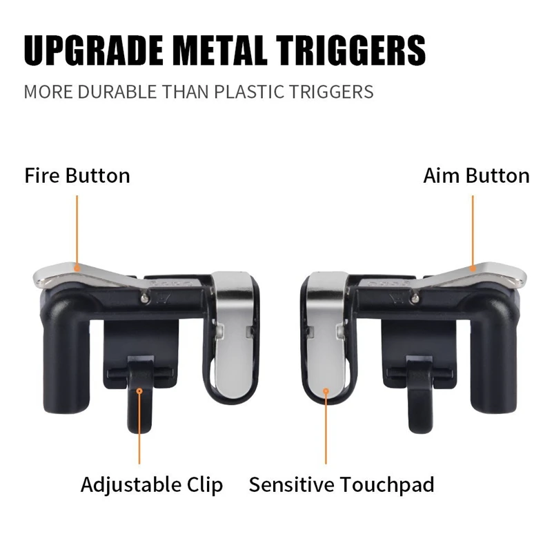  RISE-Mobile Controller - Cellphone Game Trigger/Mobile Game Controller Compatible With Pubg For And