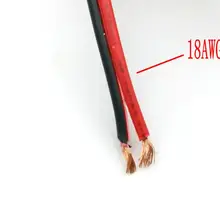 1 Катушка 10 м 18AWG(черный+ красный) медный провод на молнии
