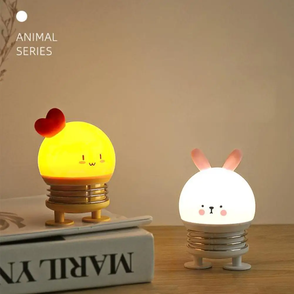 

GloryStar Spring Night Light Push Switch LED USB Charge Bedroom Sleep Aid Night Light