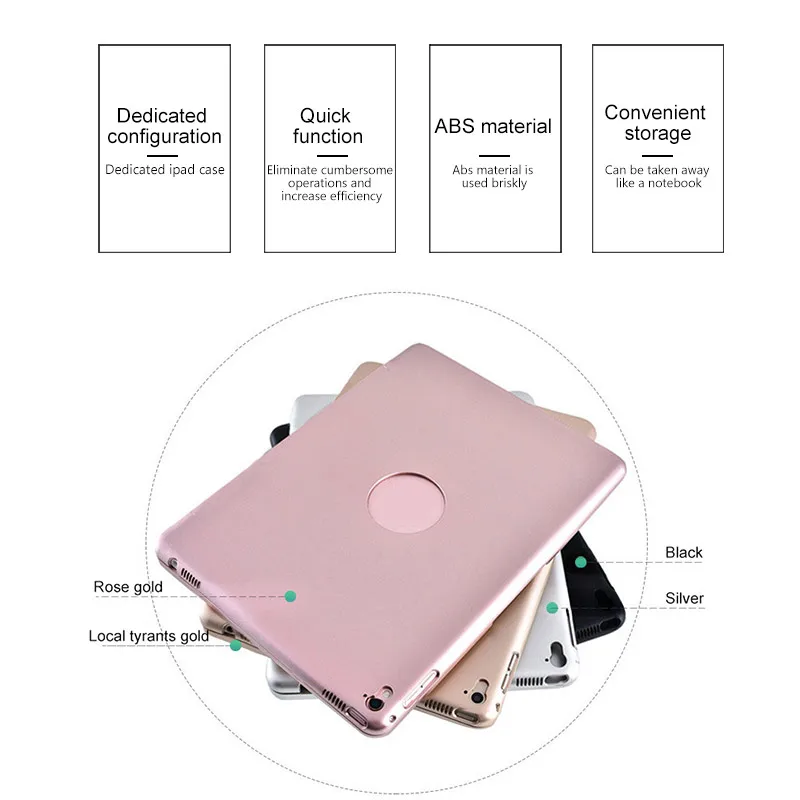 Защитная Bluetooth клавиатура для Apple Ipad Air Pro 9,7 2,4 ГГц Беспроводная Клавиатура чехол Автоматическое Сопряжение складная клавиатура