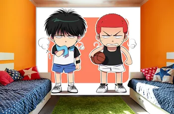 

[Self-Adhesive] 3D Slam Dunk 877 Japan Anime Wall Paper mural Wall Print Decal Wall Murals Belly