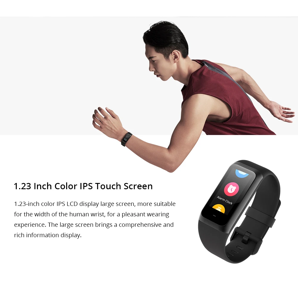 Смарт браслет Huami Amazfit Cor 2 для спорта экран IPS 1 23 дюйма пульсометр Bluetooth Android