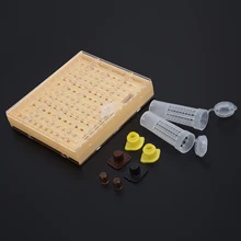Queen Rearing Cupkit коробка+ 110x ролик для волос клетка+ 110 ячеек чашки пчеловодства набор