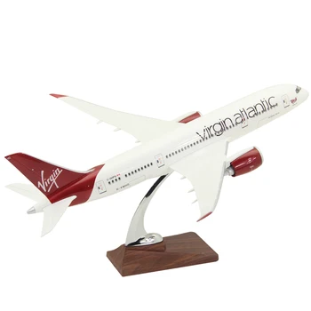 

43 Cm Resin Aircraft Model Boeing 787-900 British Virgin Airlines Gift Decoration Hollowing Process Virgin Toys for Children