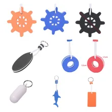 Anti-lost Buoyant Keyring Kayak Floating Key ring Finder Marine Sailing Boat Float Canal Keychain Water Sports Fish float
