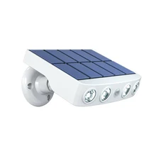 Applique murale solaire à Induction, imperméable, rotative, pour l'extérieur, luminaire de jardin, lumière blanche