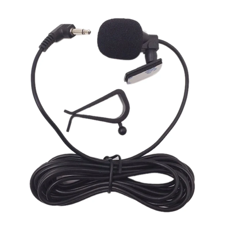 3m Professionals Car Audio Microphone 3.5mm Clip Jack Plug Mic Stereo Mini Wired External Microphone For Auto DVD Radio mics Microphones