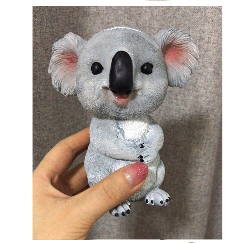 Cute Koala Figurines Animal Statues Resin Glasses Stand Pencil Sunglasses Holder Container Desktop Home Decor Creative Gifts