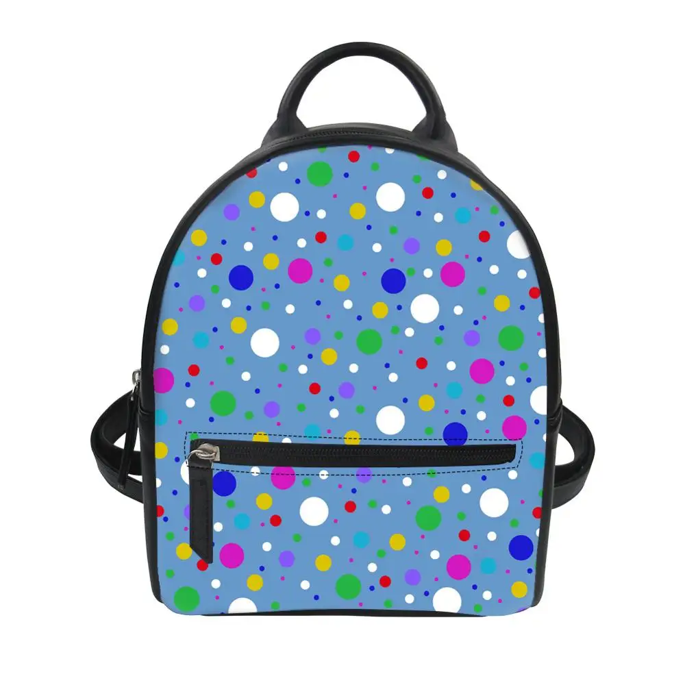 

Women's luxury backpacks Dot pattern Print Bagpack Casual Anti Theft Backpack for ladies travel backpack