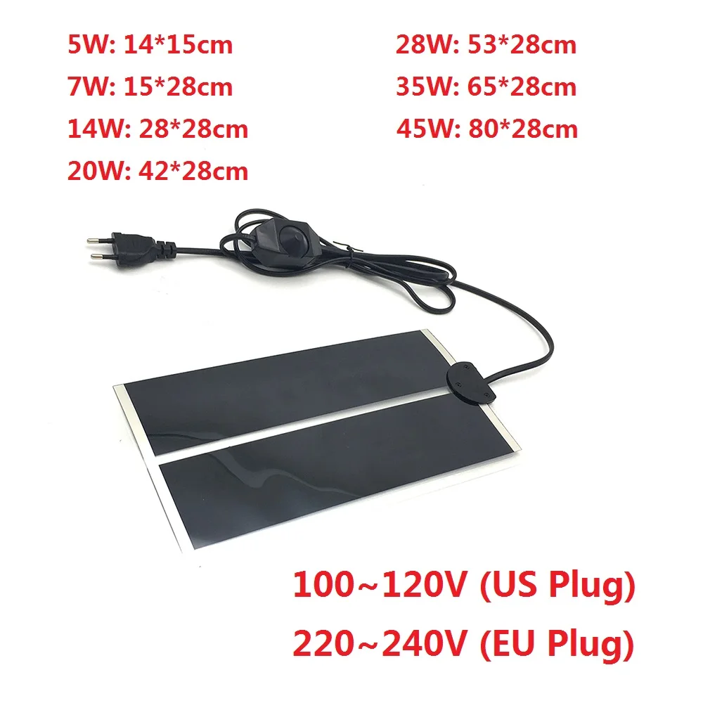 110V 220V рептилия теплый коврик Pet грелку электрическое одеяло для Аквариум