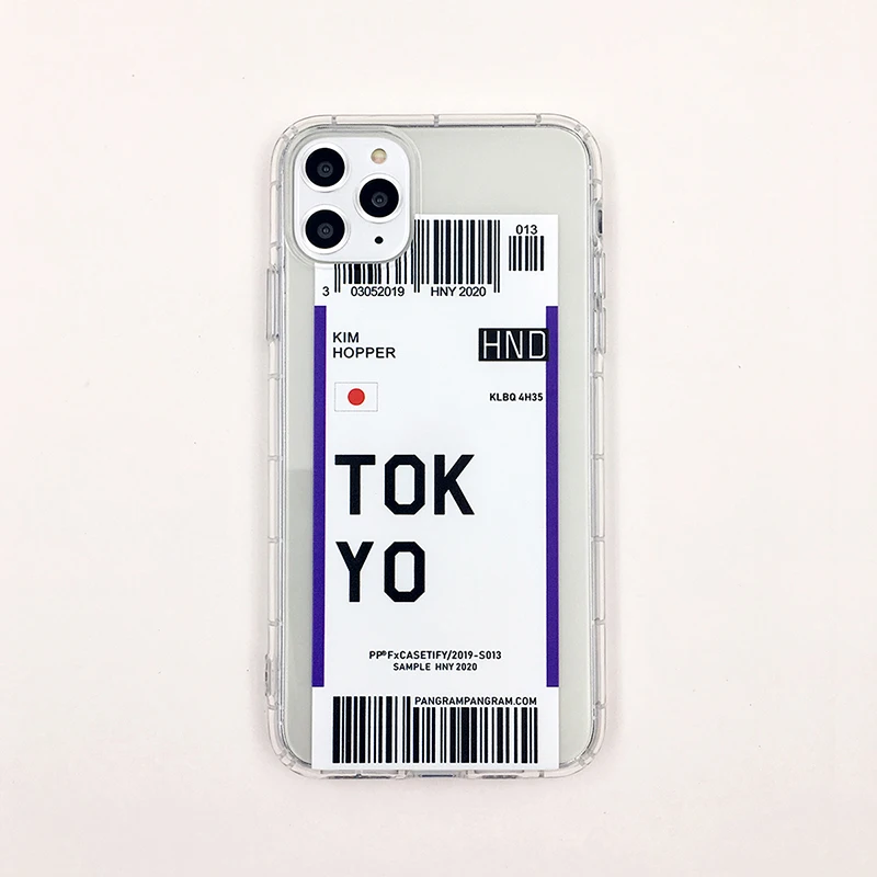 Tokyo Милый ins Funny Bar Label World ticke чехол для телефона для iphone XS MAX XR X 7 6 8 plus 11 11Pro MAX прозрачный мягкий кремний TPU задняя крышка - Цвет: Tokyo