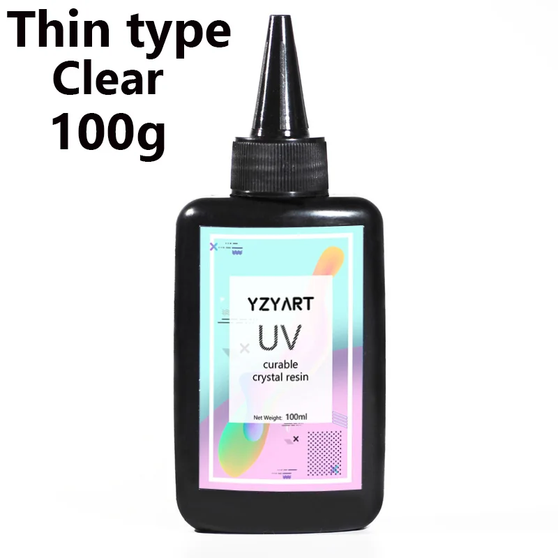 YZY ART UV Смола твердого типа ультрафиолет полимеризация Смола солнечное лечение Активированный солнечный свет Kawaii Ремесла прозрачный(тонкий тип