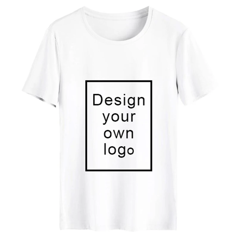 Ваш собственный дизайн логотипа/изображение на заказ Мужская и wo Мужская DIY хлопковая футболка с коротким рукавом Повседневная футболка Топы размер S-4XL