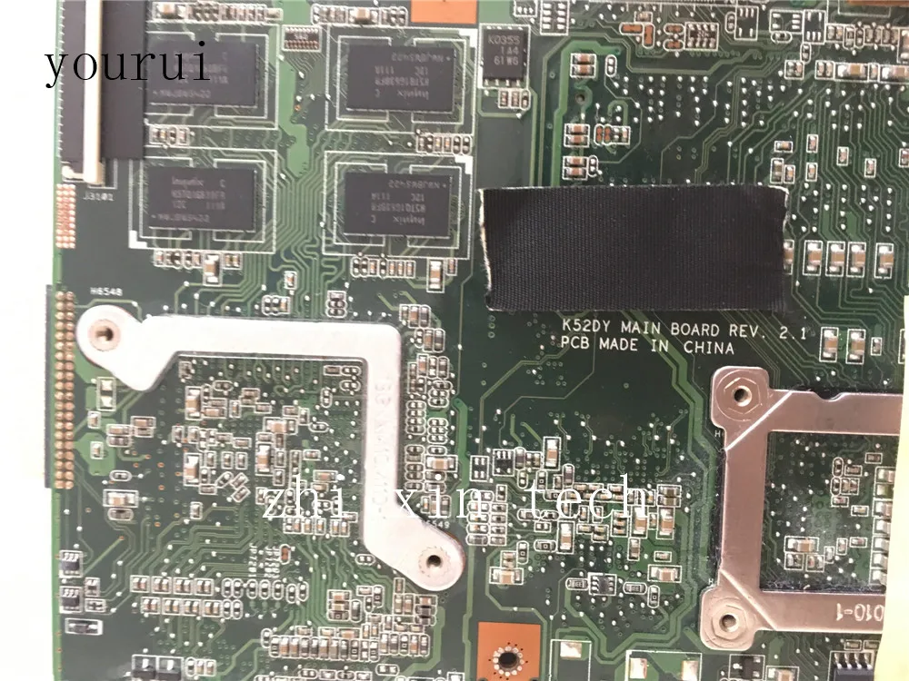 Yourui для ASUS K52DY материнская плата ноутбука REV 2,1 DDR3 тест ОК