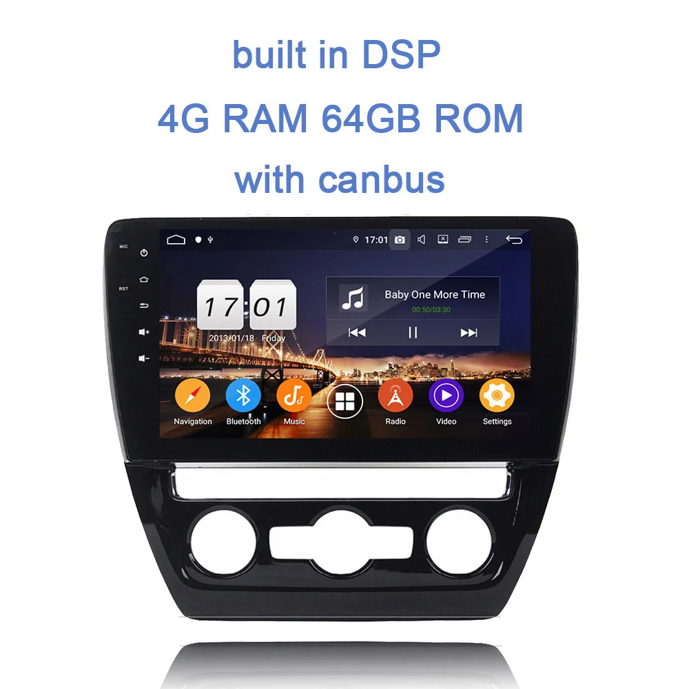 4GB 64GB with canbus 10," DSP Android 9,0 Bluetooth 4,2 4 Гб ОЗУ 64 Гб ПЗУ 8 ядерный автомобильный dvd-плеер gps ГЛОНАСС карта RDS авторадио для VW SAGITAR - Цвет: 4GB 64GB with canbus
