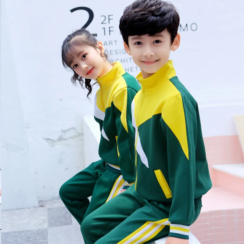 Autumn British Style Cotton Kindergarten Clothing School Primary and Secondary School Uniforms Brother Sister Baseball Suit