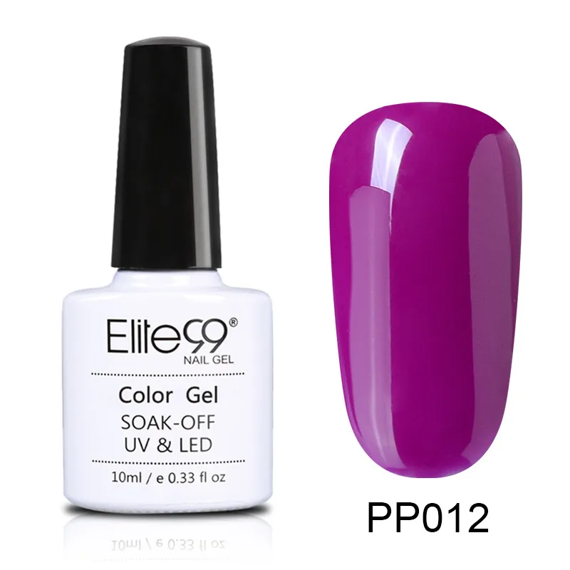 PP012 Elite99 10 мл Платиновые Блестки УФ Гель-лак замочить от УФ светодиодный Гель-лак для ногтей Полупостоянный грунт для ногтей Gellak - Цвет: PP012