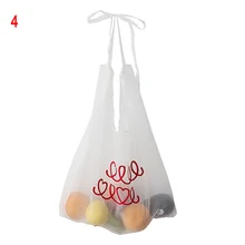 Прозрачная сумка с вышивкой для девушек и студентов, переносная зеленая хозяйственная сумка для вторичного использования, женские сумки для фруктов и овощей BS88