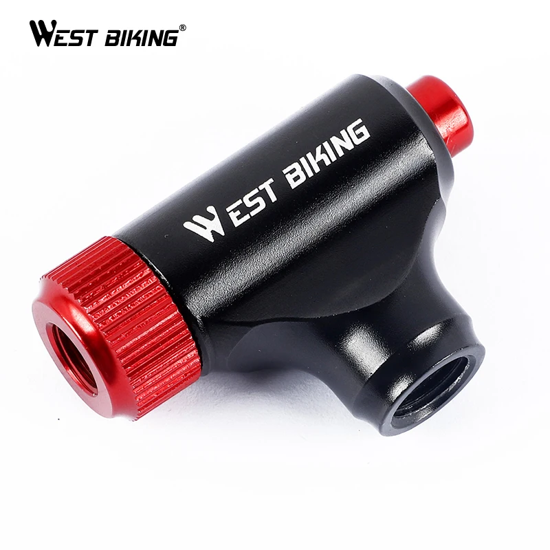 WEST BIKING СО2 насос велосипедный из алюминиевого сплава велосипедные аксессуары